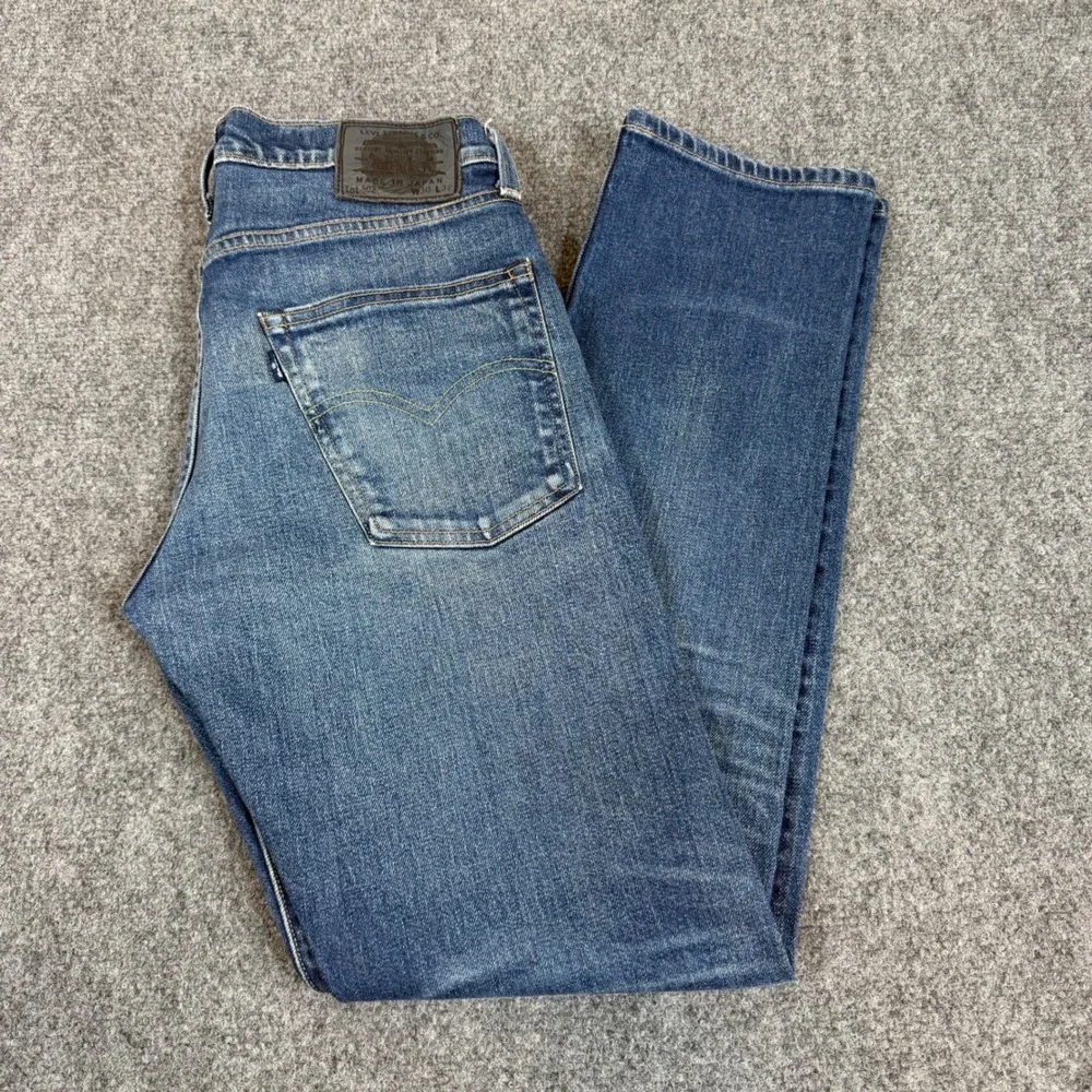 Levis 502 Taper Jeans Mens 30x32 Made in Japan Selvedge Blue Denim Medium Wash